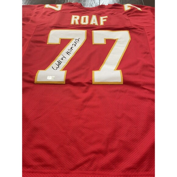 Willie Roaf HOF 2012 Autographed Jersey Red CHIEFS Jersey COA TRISTAR MINT - Picture 2 of 12